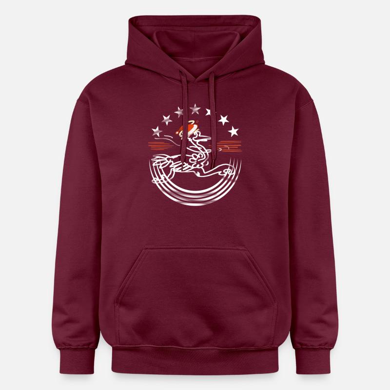 Messager de Noël - Sweat à capuche Softstyle® Gildan Unisexe - maroon