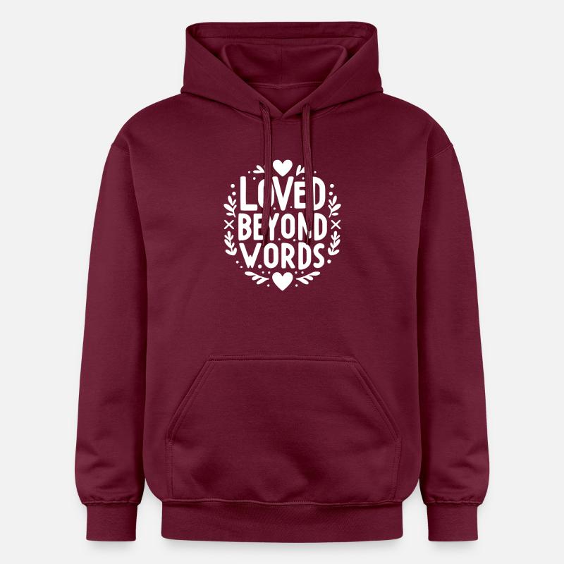 Aimé au-delà des mots - Sweat à capuche Softstyle® Gildan Unisexe - maroon