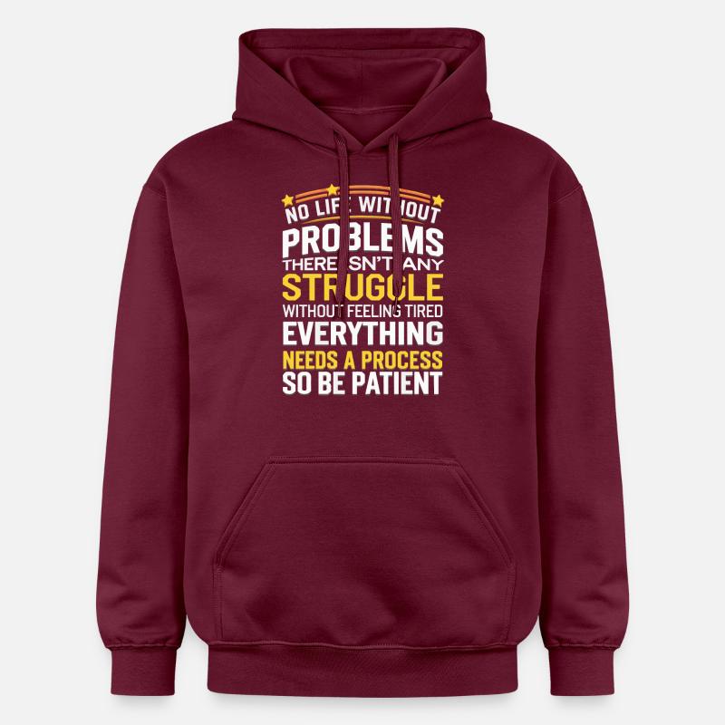 patienter - Sweat à capuche Softstyle® Gildan Unisexe - maroon