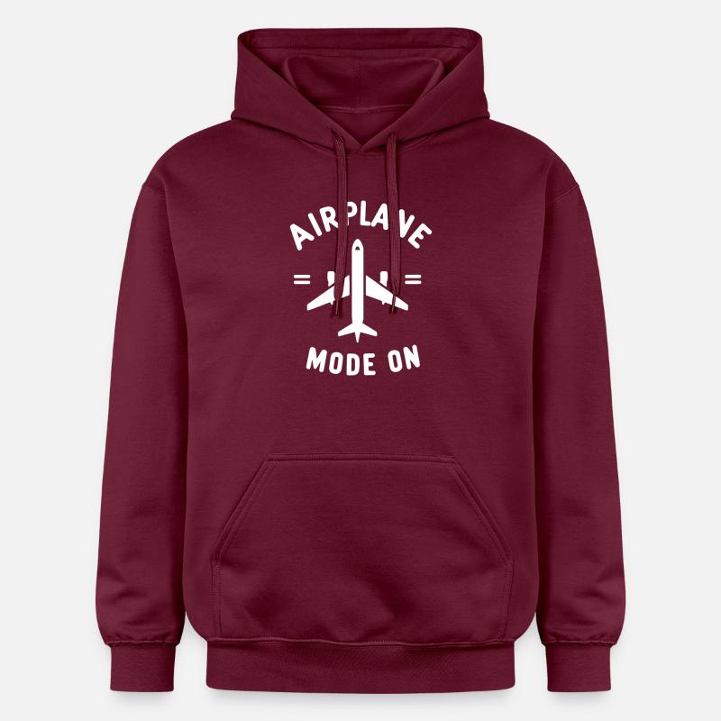 Mode avion activé - Sweat à capuche Softstyle® Gildan Unisexe - maroon