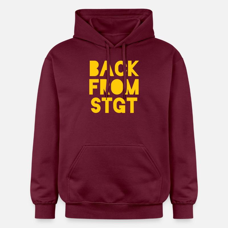 T-Shirt de retour de Stuttgart - Sweat à capuche Softstyle® Gildan Unisexe - maroon