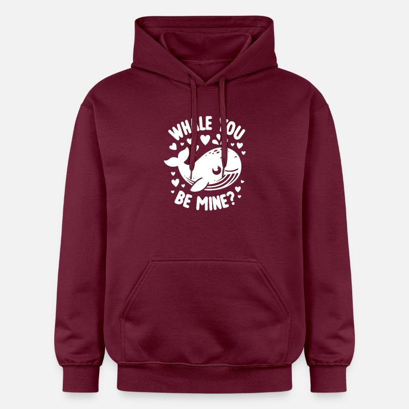 Baleine, tu es à moi ? - Sweat à capuche Softstyle® Gildan Unisexe - maroon