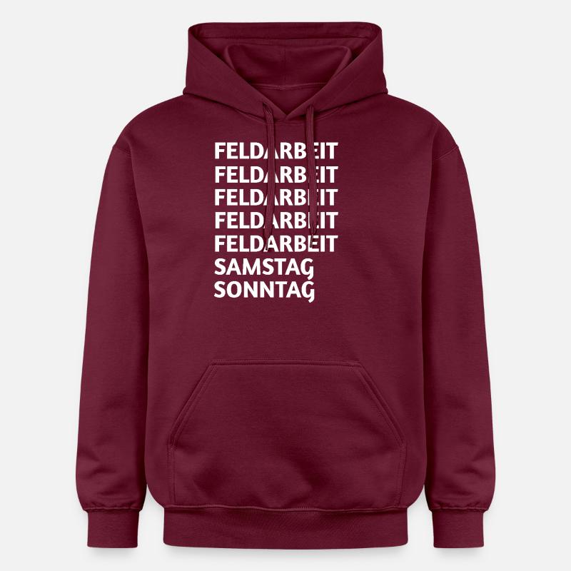 Travail sur le terrain - Sweat à capuche Softstyle® Gildan Unisexe - maroon