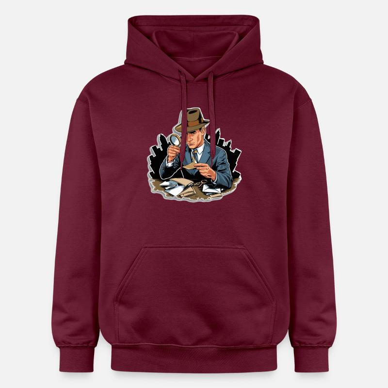 DÉTECTIVES EN ACTION - Sweat à capuche Softstyle® Gildan Unisexe - maroon