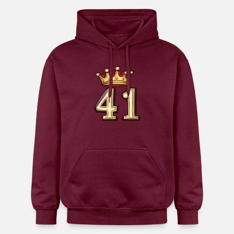 Couronne à 41 chiffres - Sweat à capuche Softstyle® Gildan Unisexe - maroon