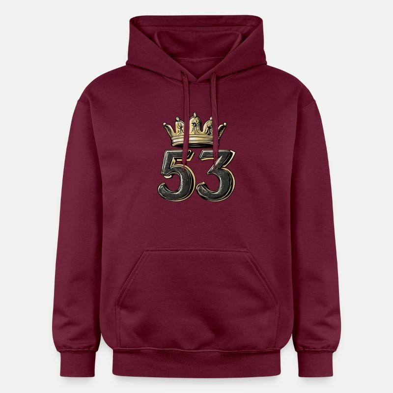 Couronne à 53 chiffres - Sweat à capuche Softstyle® Gildan Unisexe - maroon