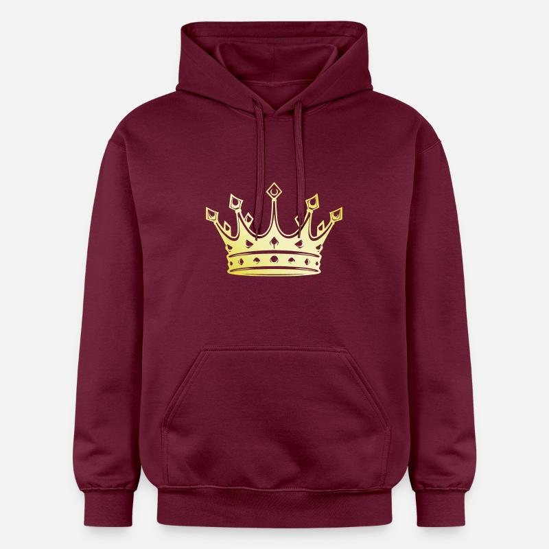 Couronne royale en or - Sweat à capuche Softstyle® Gildan Unisexe - maroon