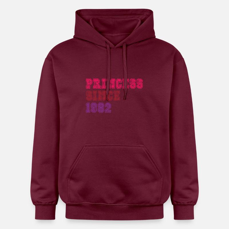 1982 Anniversaire Princesse - Sweat à capuche Softstyle® Gildan Unisexe - maroon
