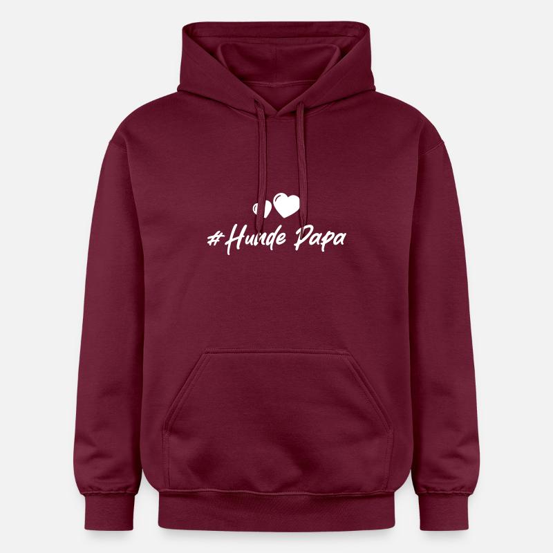 Papa chien - Sweat à capuche Softstyle® Gildan Unisexe - maroon