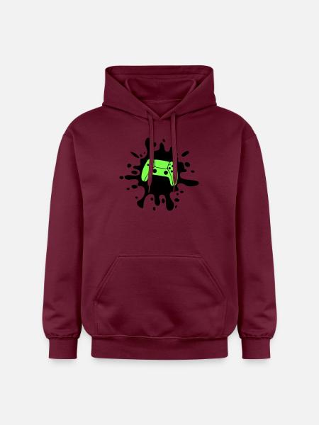Gamer Gamepad Blobs - Gildan Unisex Softstyle® Midweight Hoodie - maroon