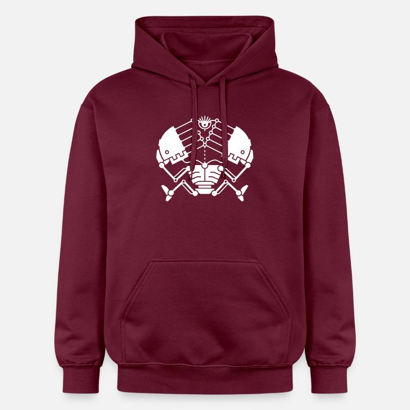 3rd Eye Robotics - white version - Gildan Unisex Softstyle® Midweight Hoodie - maroon