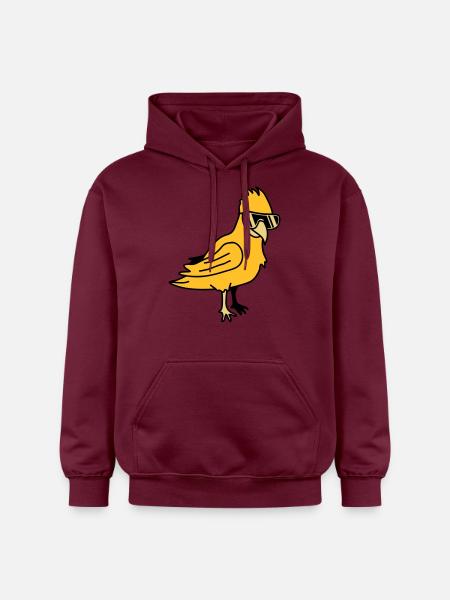 Cool Parrot Bird - Gildan Unisex Softstyle® Midweight Hoodie - maroon