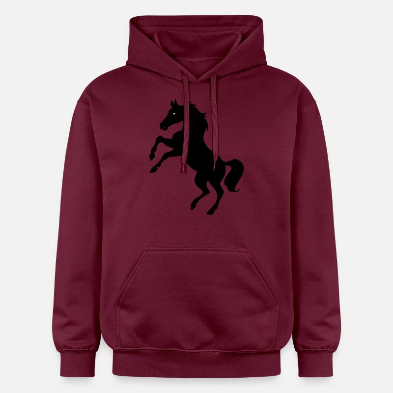 Cheval - Sweat à capuche Softstyle® Gildan Unisexe - maroon