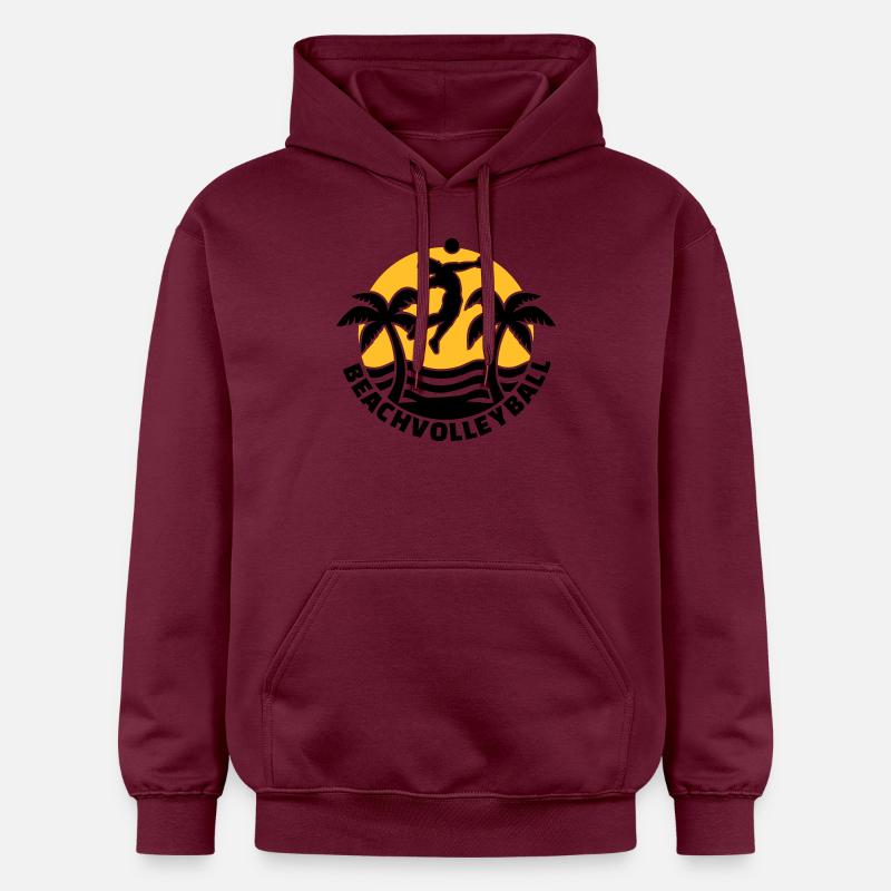 Beachvolleyball - Sweat à capuche Softstyle® Gildan Unisexe - maroon
