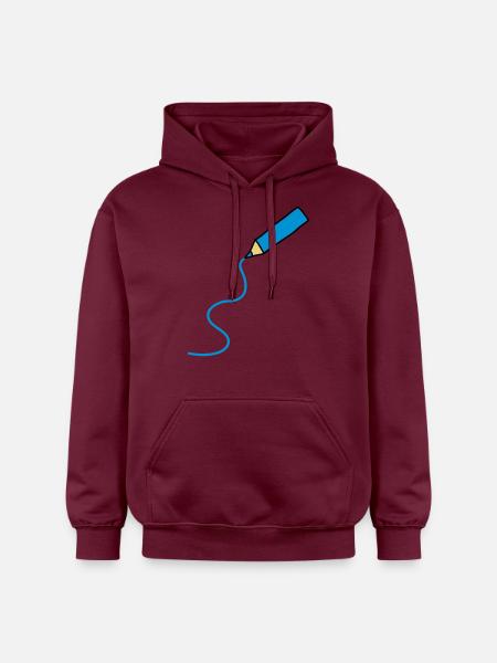 easy_drawing_3c - Gildan Unisex Softstyle® Midweight Hoodie - maroon
