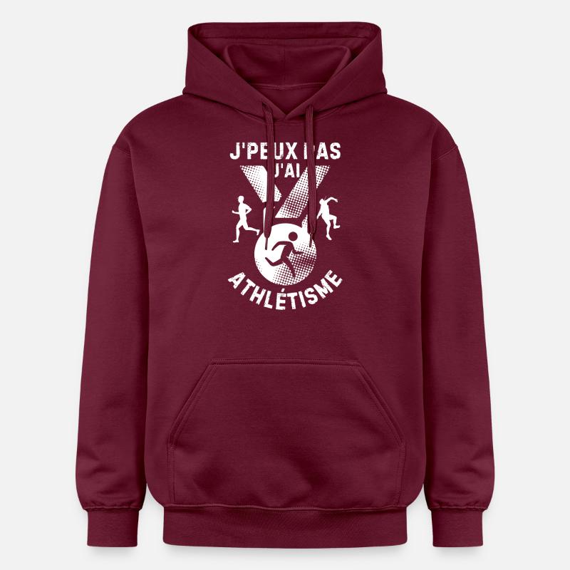 Athlétisme - Sweat à capuche Softstyle® Gildan Unisexe - maroon