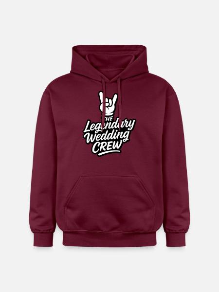 Wedding Crew Wedding Party - Gildan Unisex Softstyle® Midweight Hoodie - maroon