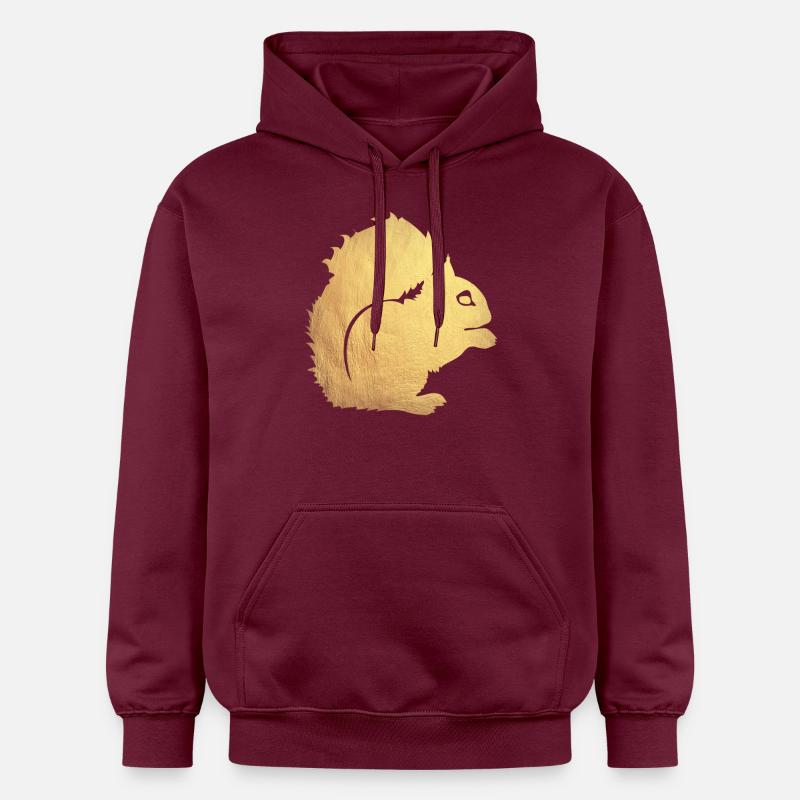 écureuil d'or - Sweat à capuche Softstyle® Gildan Unisexe - maroon