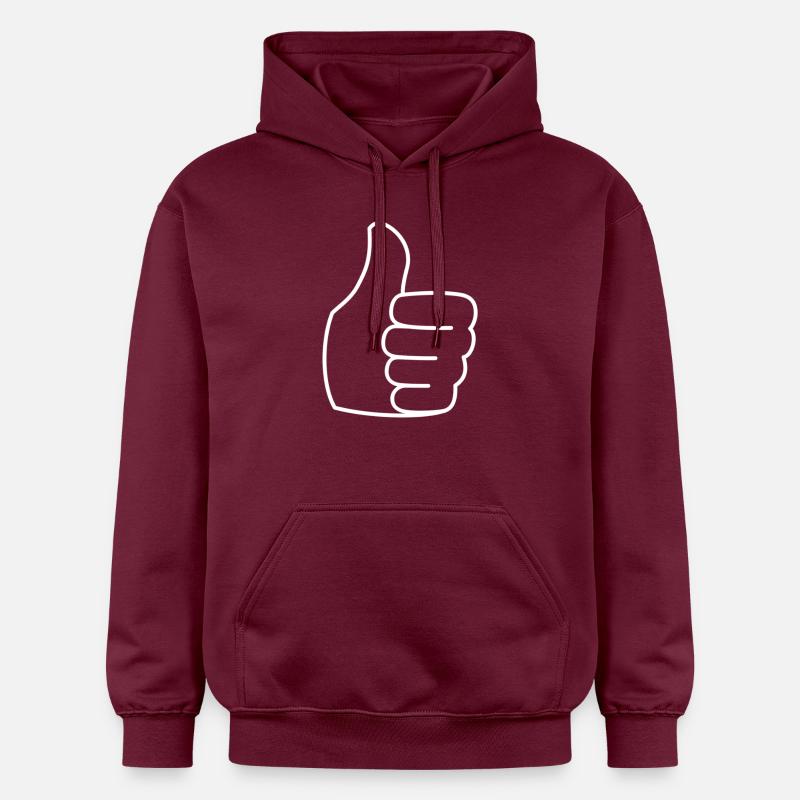 pouces vers le haut - Sweat à capuche Softstyle® Gildan Unisexe - maroon