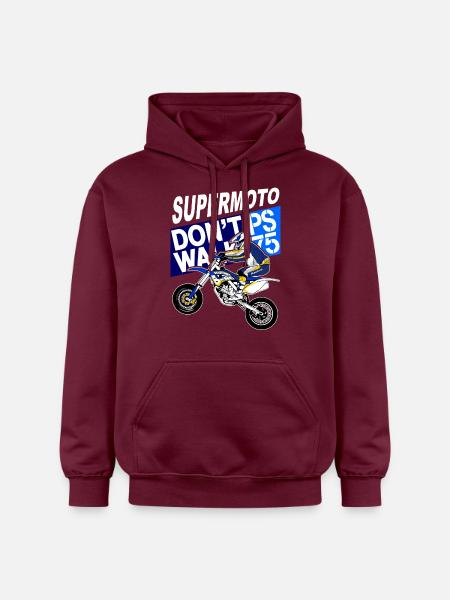 Supermoto - Gildan Unisex Softstyle® Midweight Hoodie - Maroon