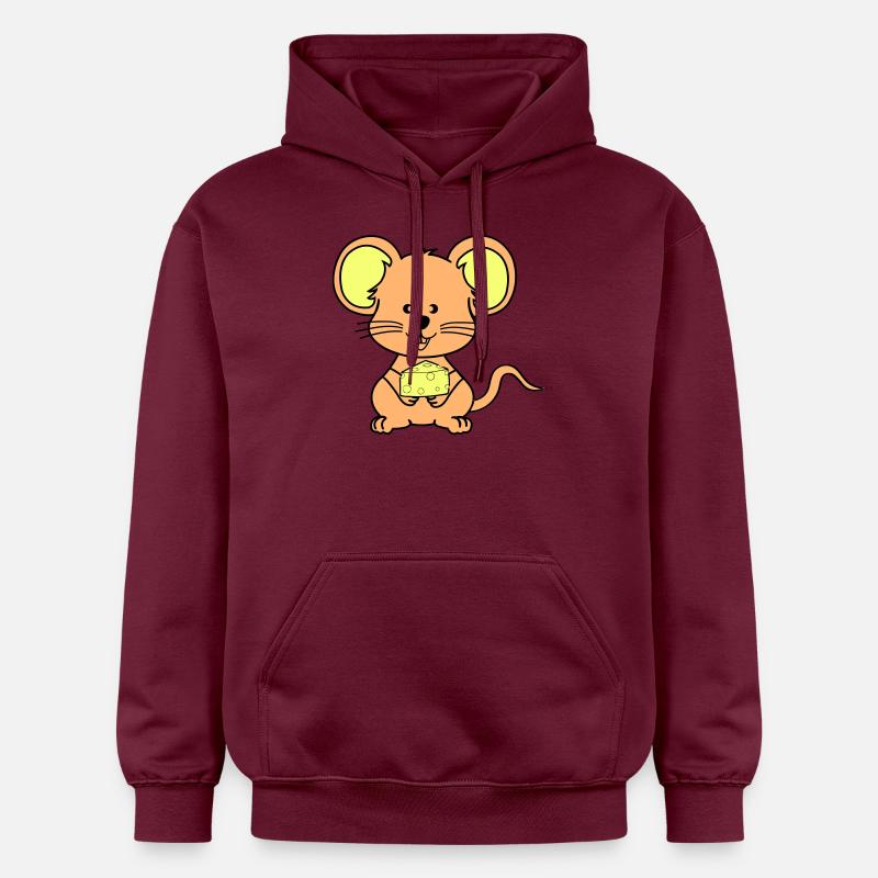 Bande dessinée de souris - Sweat à capuche Softstyle® Gildan Unisexe - maroon