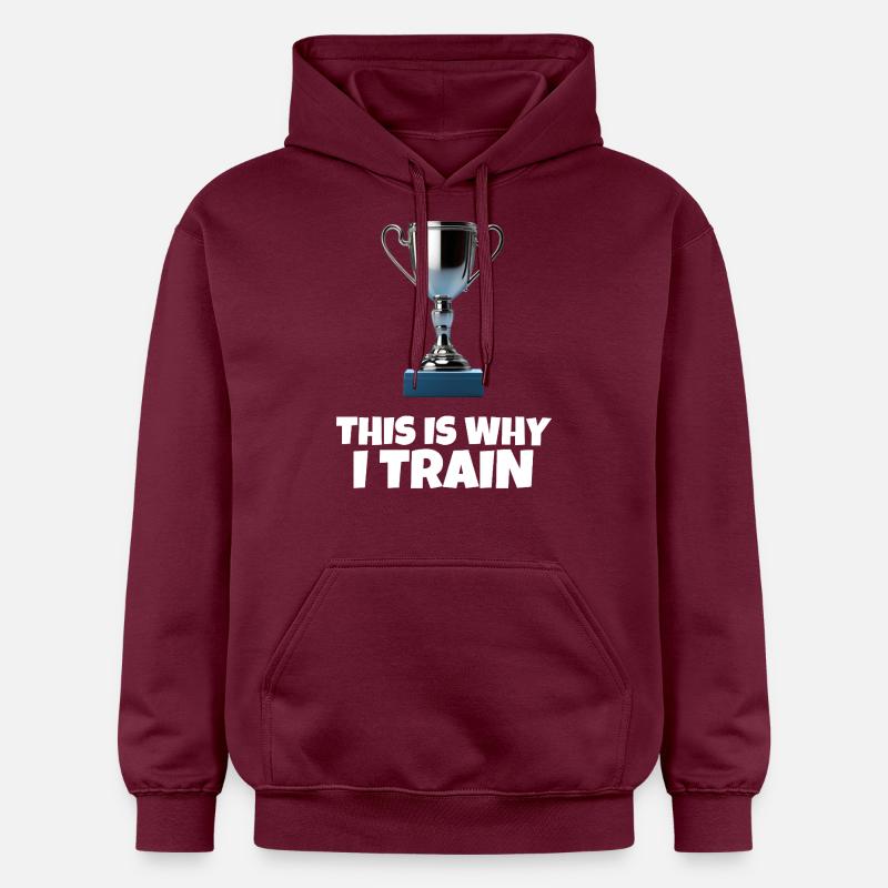 This Is Why I Train - Gildan Unisex Softstyle® Midweight Hoodie - maroon