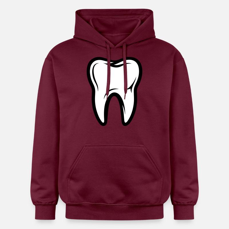 Symbole de la dent - Sweat à capuche Softstyle® Gildan Unisexe - maroon