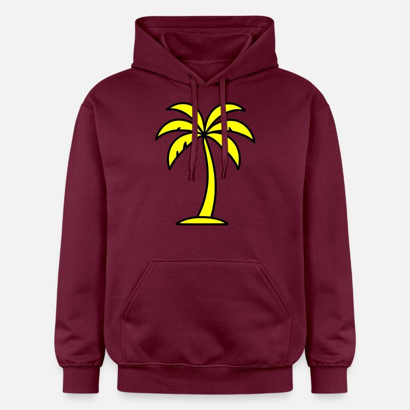 Contour de la paume - Sweat à capuche Softstyle® Gildan Unisexe - maroon