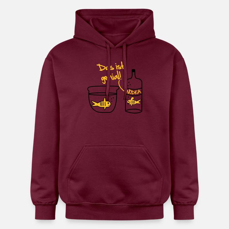 Goldfish vodka Conception - Sweat à capuche Softstyle® Gildan Unisexe - maroon
