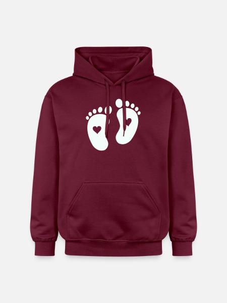 Baby feet - Gildan Unisex Softstyle® Midweight Hoodie - maroon