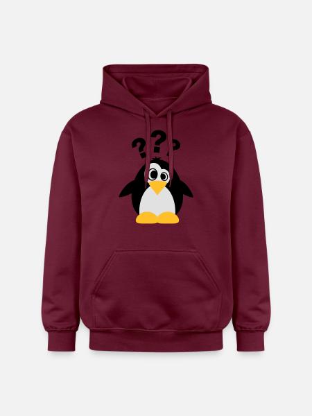 Dummer Pinguin - Gildan Unisex Softstyle® Midweight Hoodie - Maroon