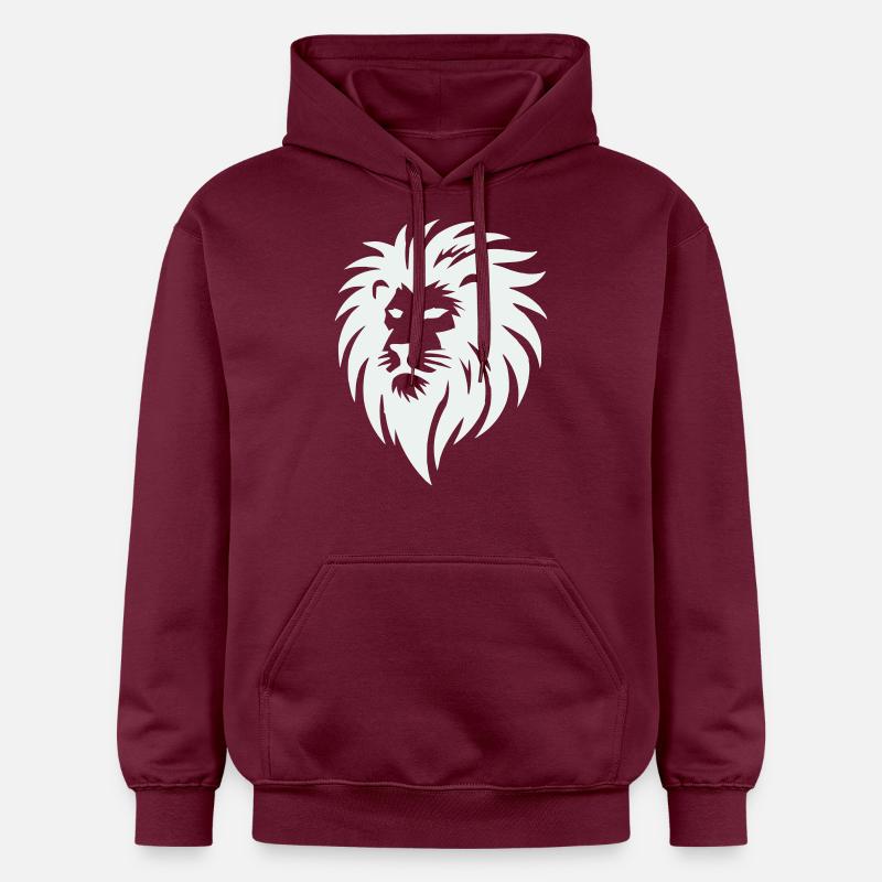 lion - Sweat à capuche Softstyle® Gildan Unisexe - maroon