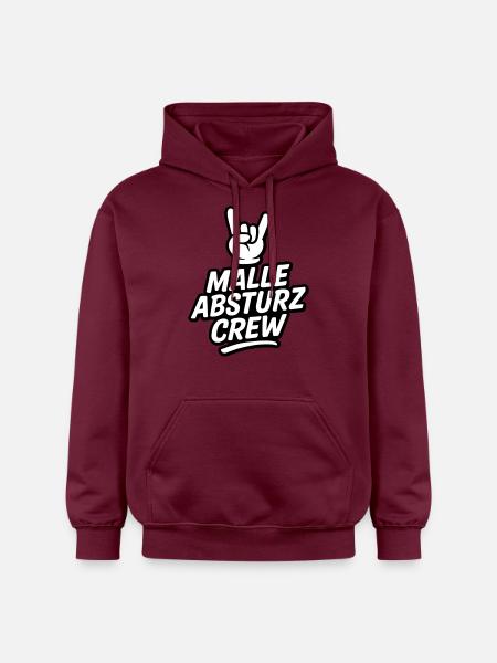 Malle Absturz Crew - Gildan Unisex Softstyle® Midweight Hoodie - Maroon