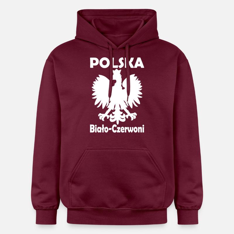 POLSKA - Sweat à capuche Softstyle® Gildan Unisexe - maroon