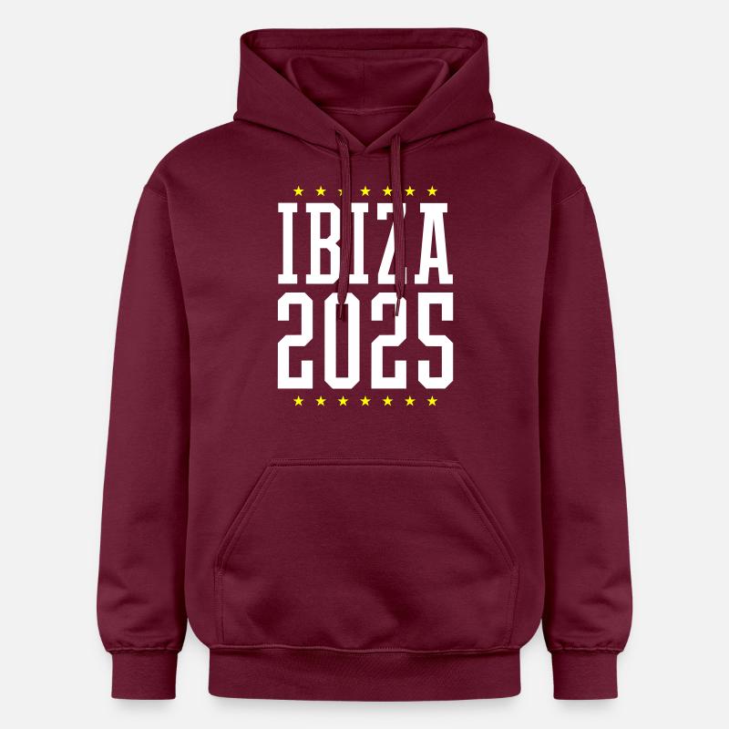 Ibiza 2025 - Sweat à capuche Softstyle® Gildan Unisexe - maroon