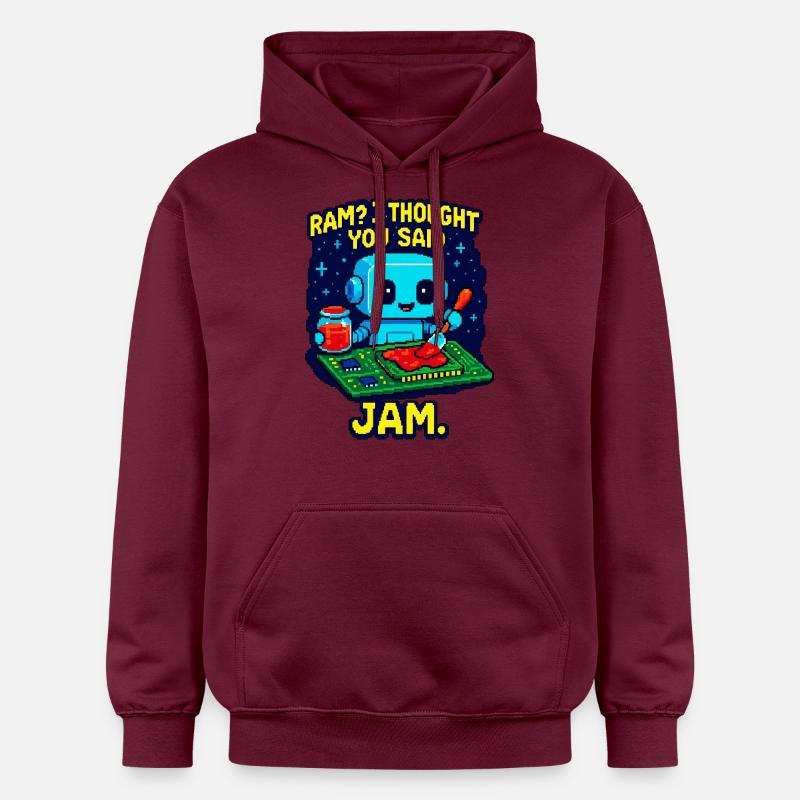 RAM oder Marmelade? - Gildan Unisex Softstyle® Midweight Hoodie - Maroon