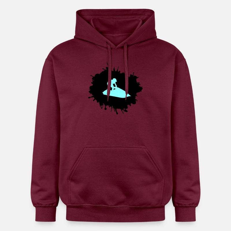 Jet Ski Blobs - Sweat à capuche Softstyle® Gildan Unisexe - maroon