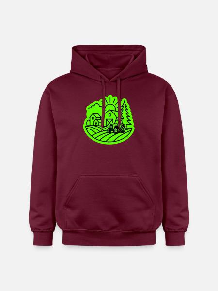 Farm Agriculture - Gildan Unisex Softstyle® Midweight Hoodie - maroon