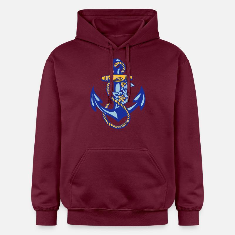 d'ancre de marin * - Sweat à capuche Softstyle® Gildan Unisexe - maroon