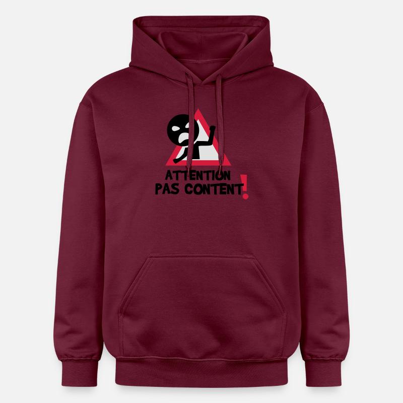 pas content ! - Sweat à capuche Softstyle® Gildan Unisexe - maroon