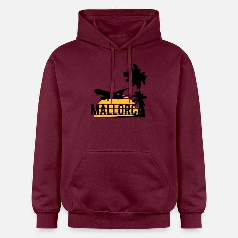 Mallorca Party Crew - Gildan Unisex Softstyle® Midweight Hoodie - Maroon