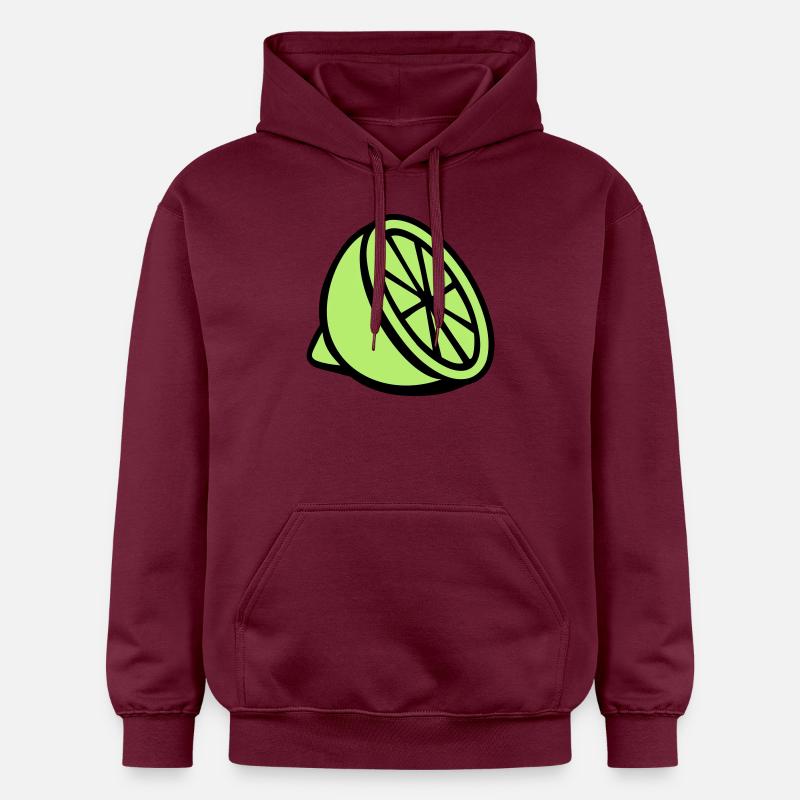 Lime - Sweat à capuche Softstyle® Gildan Unisexe - maroon