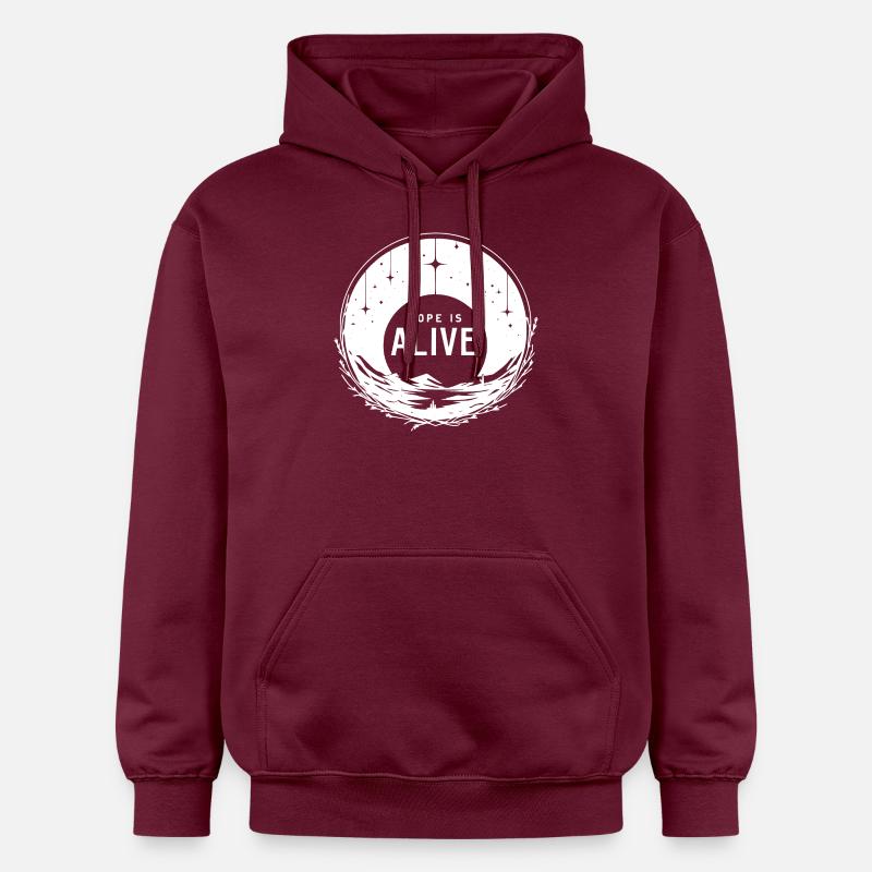 L’espoir est vivant - Sweat à capuche Softstyle® Gildan Unisexe - maroon