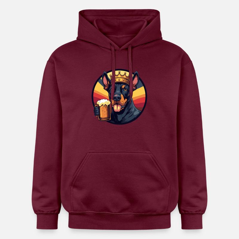 Bière pour chien Doberman - Sweat à capuche Softstyle® Gildan Unisexe - maroon