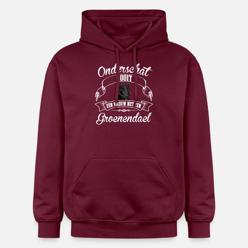 Groenendael - Sweat à capuche Softstyle® Gildan Unisexe - maroon