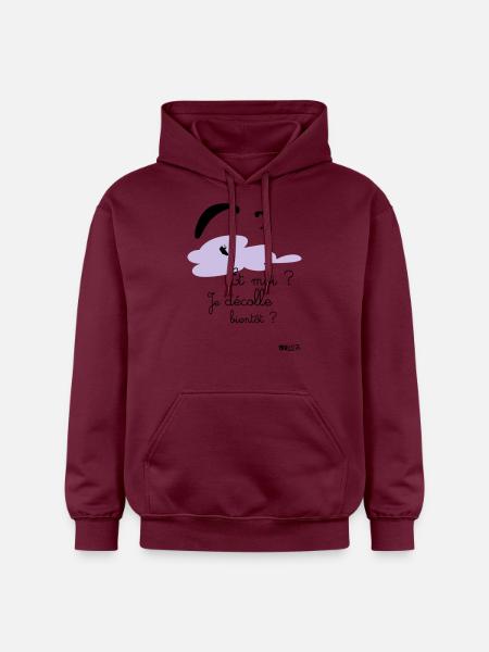Body décolle bientot rose - Sweat à capuche Softstyle® Gildan Unisexe - maroon