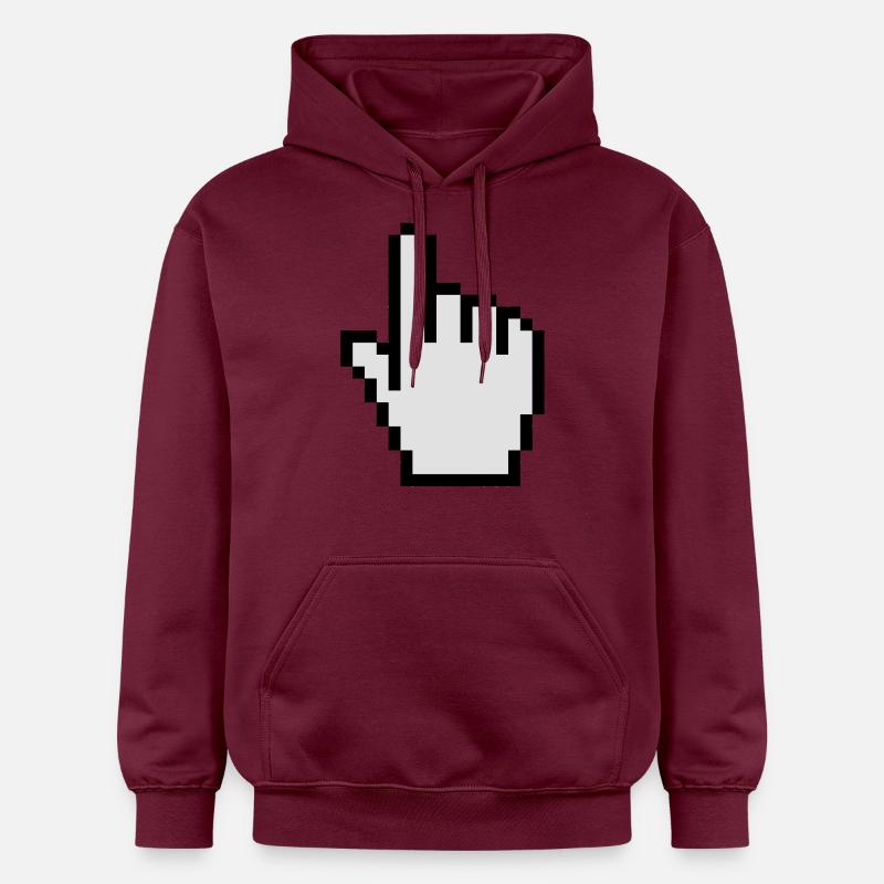 Mouse pointer - Sweat à capuche Softstyle® Gildan Unisexe - maroon