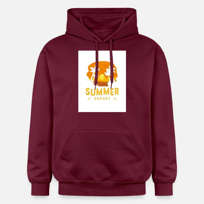 Design d’été - Sweat à capuche Softstyle® Gildan Unisexe - maroon