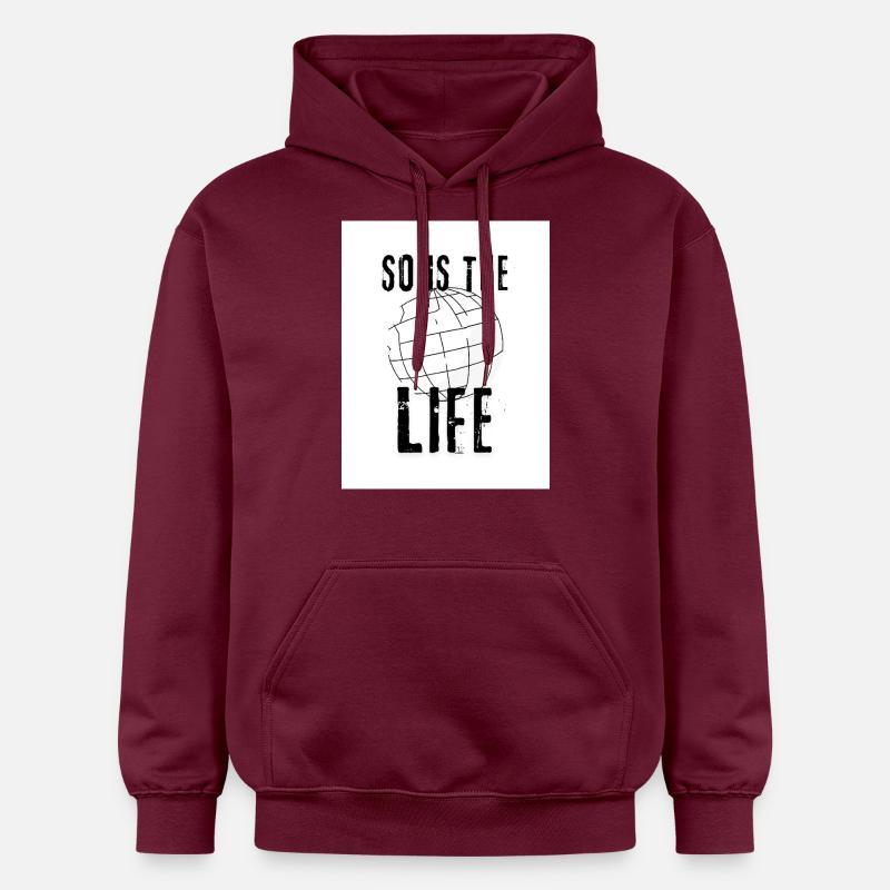 La vie aussi - Sweat à capuche Softstyle® Gildan Unisexe - maroon