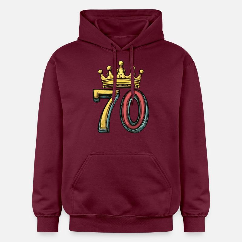 Couronne à 70 chiffres - Sweat à capuche Softstyle® Gildan Unisexe - maroon